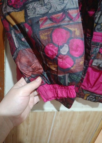 Renkli Desenli Kapüşonlu - Görsel 5