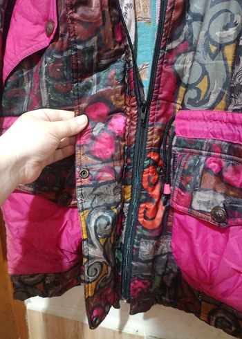 Renkli Desenli Kapüşonlu - Görsel 4