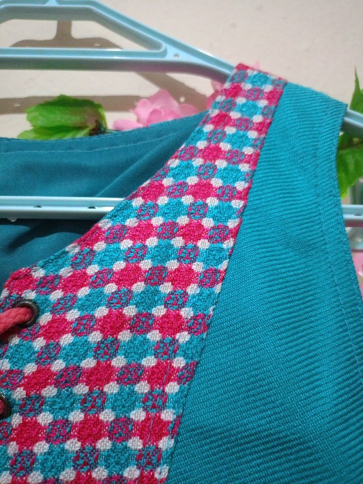 Bohem Renkli Uzun Salaş Elbise - Görsel 3