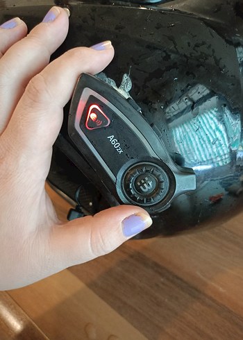 Düğmeli Siyah Biker Motosiklet Kaskı - Görsel 10