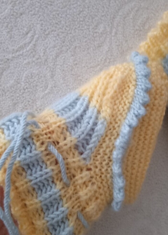 bebek örgü patik  - Görsel 2