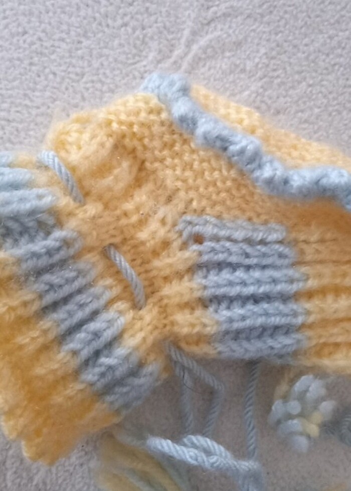 bebek örgü patik  - Görsel 3