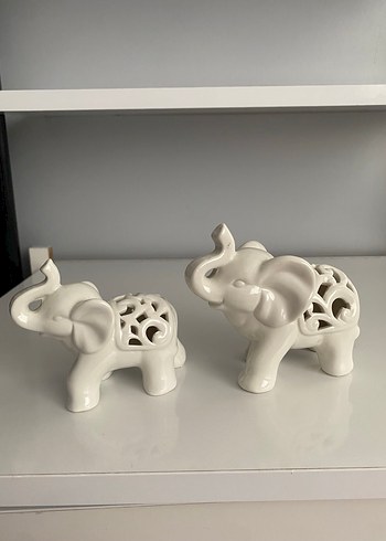 Beyaz Fil Figürleri Seti - Görsel 2