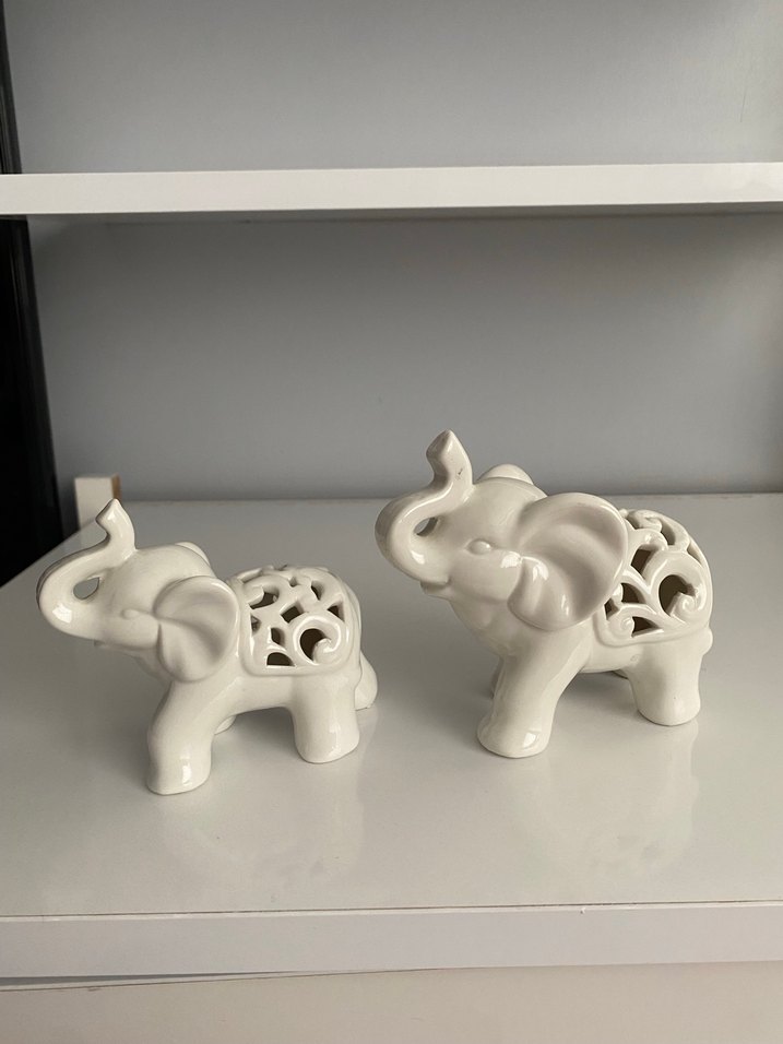 Beyaz Fil Figürleri Seti - Görsel 2
