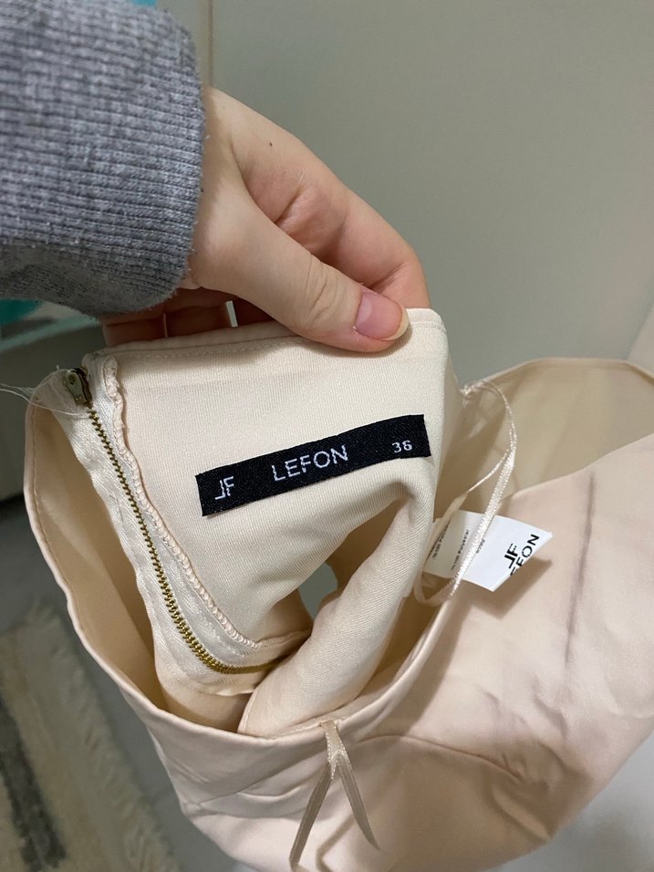 Bej Zincir Askılı Büstiyer - Görsel 3