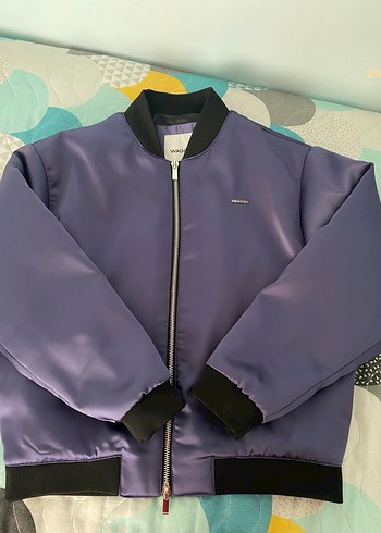 Mor Bomber Ceket - Görsel 2