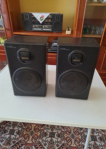 Siyah Dijital Hoparlör Çift - Görsel 4