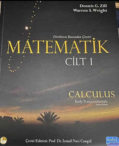 Mühendislik Calculus 1 kitabı Nobel?in
