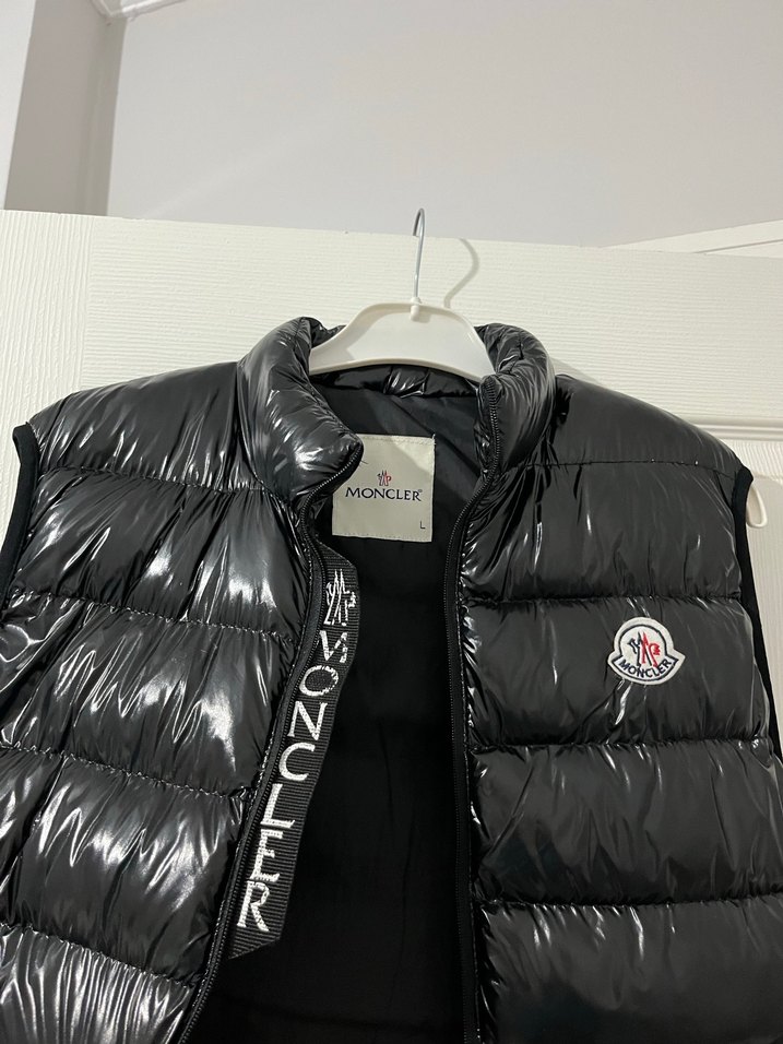 Siyah Moncler Şişme Yelek - Görsel 2