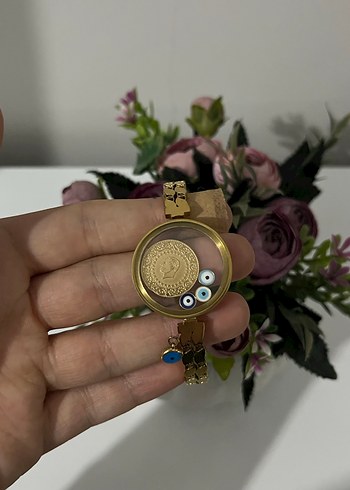 Kadın renk solmaz çeyrek yuva çelik bileklik - Görsel 2