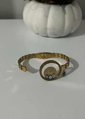 Kadın renk solmaz çeyrek yuva çelik bileklik - Görsel 4