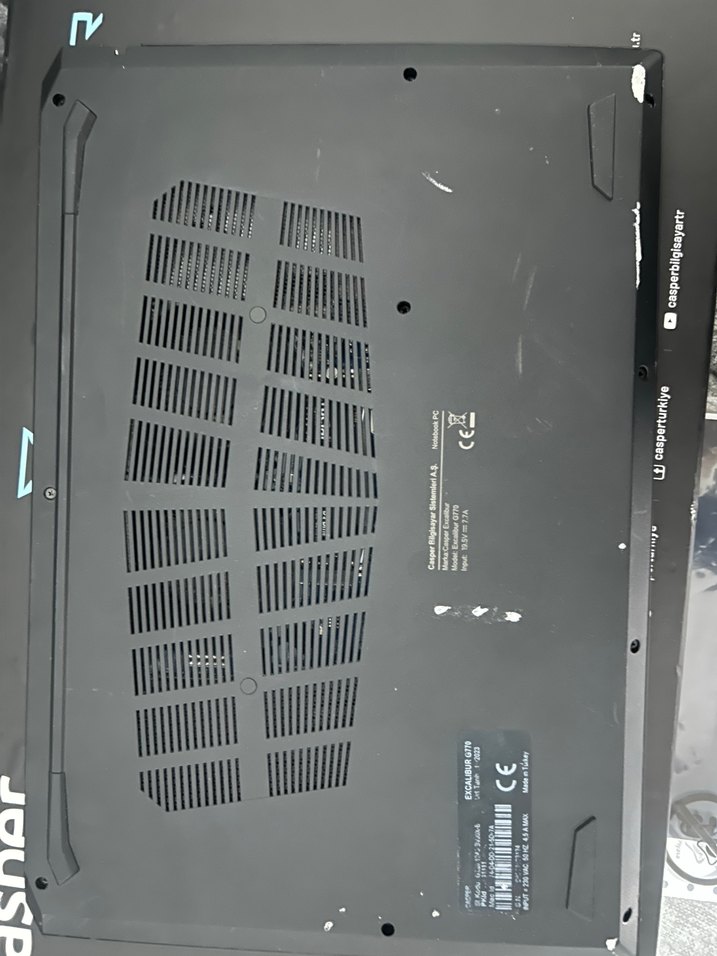 Siyah Casper Excalibur G770 Oyun Laptopu Bilgisayar - Görsel 4