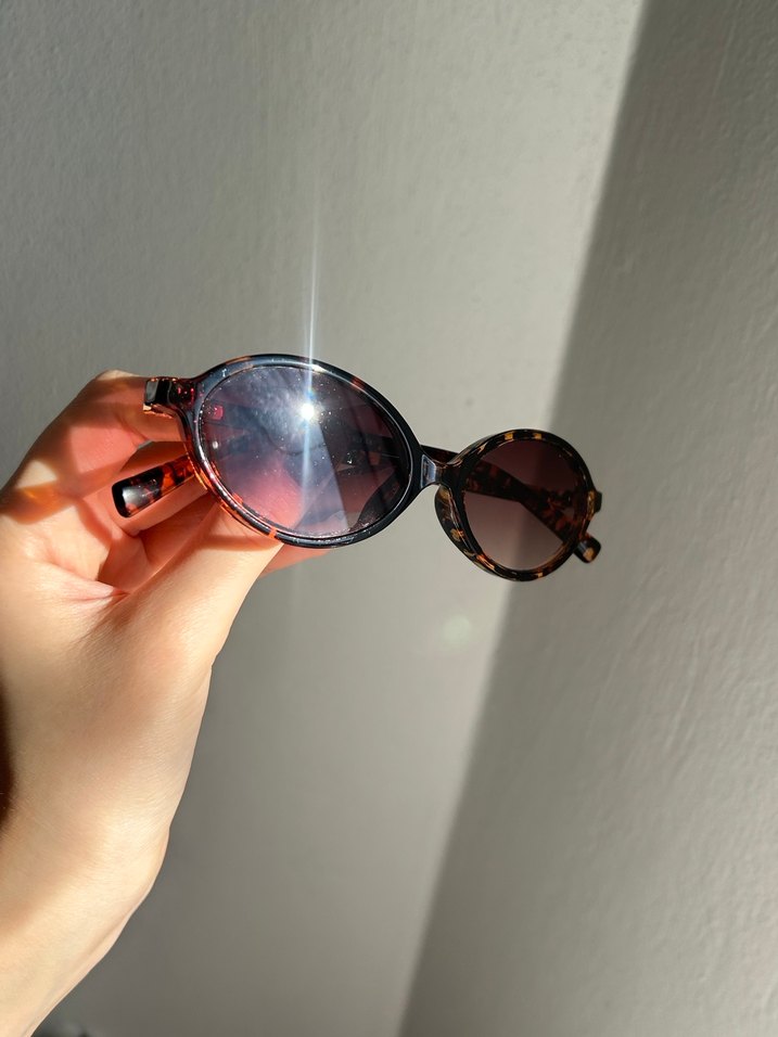 Miu Miu Kadın Kahverengi Parlak Gözlük - Görsel 5