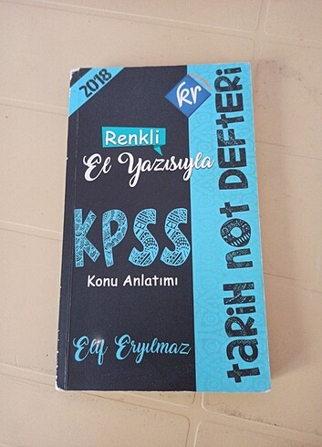 KPSS Tarih Not Defteri konu anlatımlı 