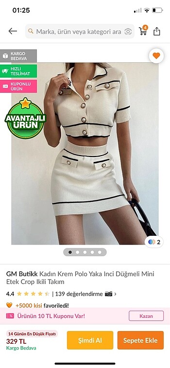Kazak takım eteği de var
