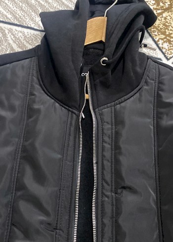 Fermuarlı Siyah Erkek Street Wear Mont - Görsel 2