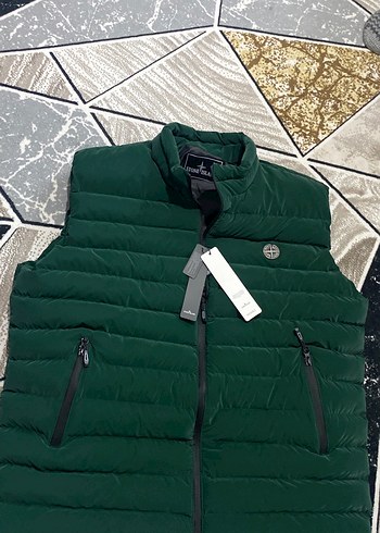 Yeşil Fermuarlı Erkek Şişme Yelek - Görsel 5