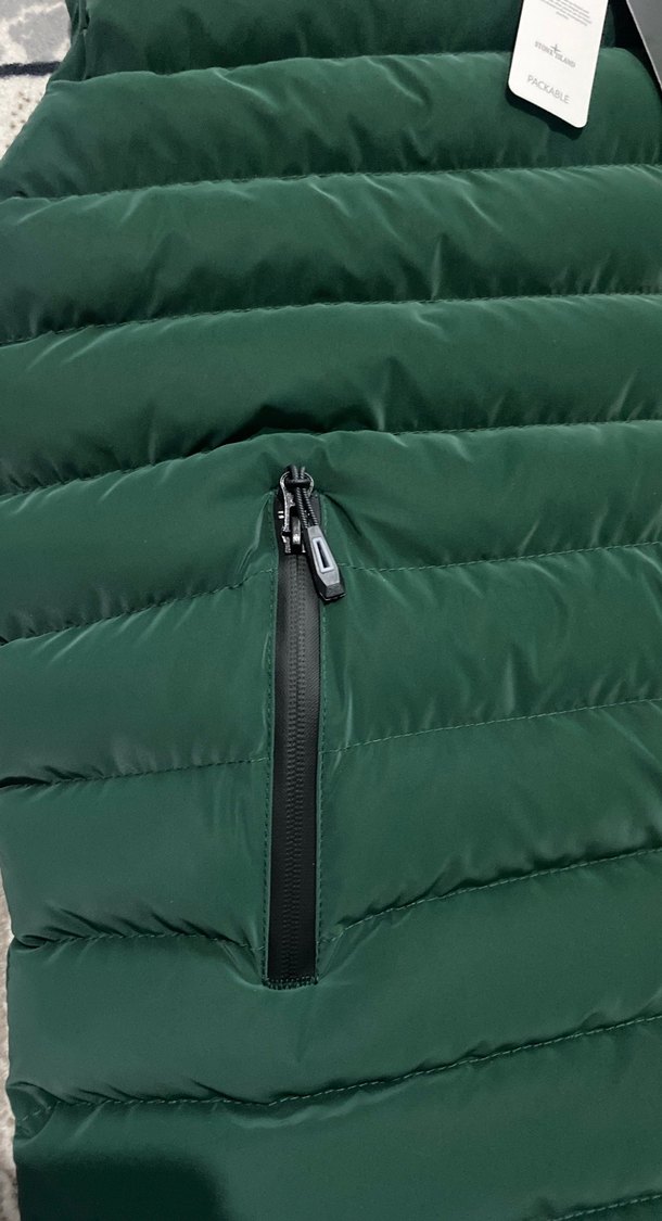 Yeşil Fermuarlı Erkek Şişme Yelek - Görsel 2