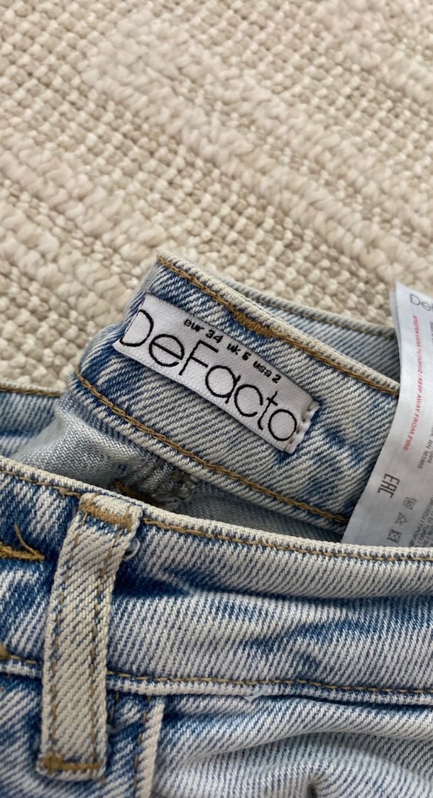 Gri Regular Fit Kadın Denim Pantolon - Görsel 2