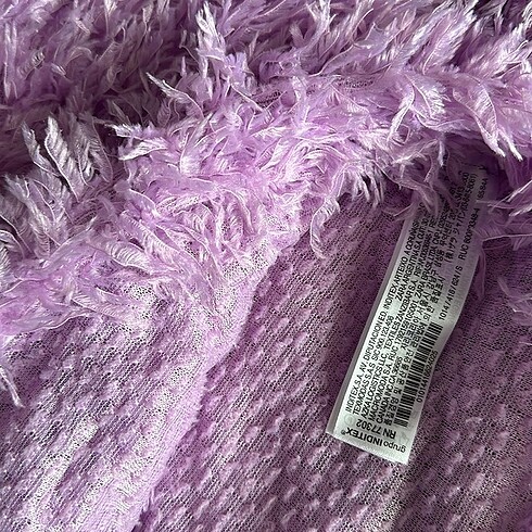 s Beden pembe Renk Zara tüylü crop