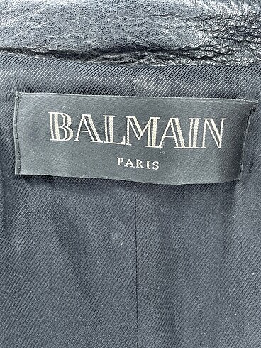 38 Beden siyah Renk Balmain Deri Ceket %70 İndirimli.