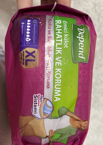 Depend XL Beden Rahatlık ve Koruma Alt Bezi - Görsel 3