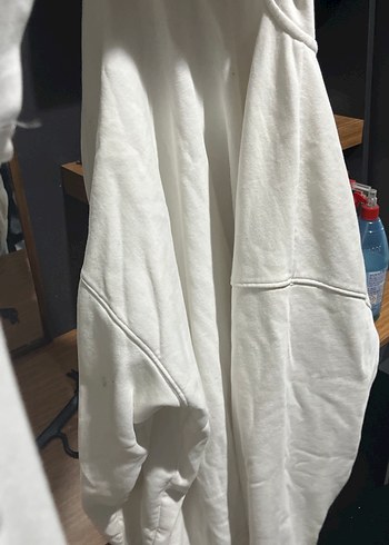 m Beden beyaz Renk mavi fermuarli sweatshirt