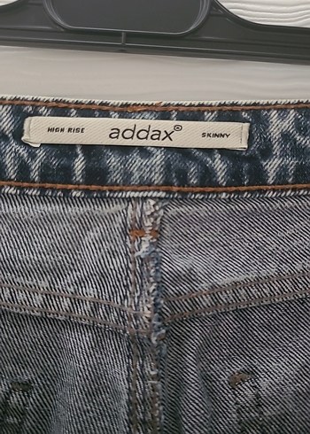Addax Düğmeli Gri Bol Kesim Kadın Denim Pantolon
