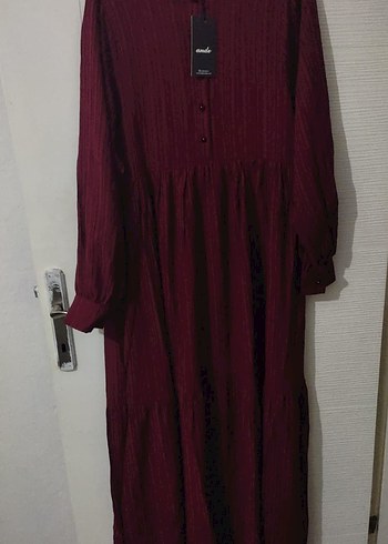 ande tesetur Bordo elbise