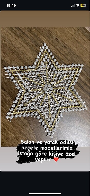 Kasnak peçete