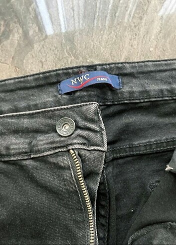 32 Beden siyah Renk İspanyol paça siyah kot pantolon