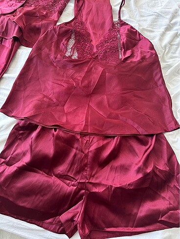 Pierre cardin saten gecelik takımı