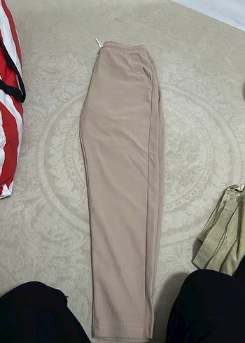 Erkek Bej Pilili Kumaş Pantolon - Görsel 4