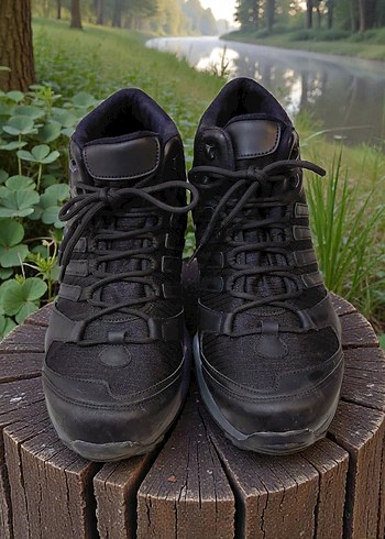Siyah Bağcıklı Erkek Outdoor Ayakkabı 43 - Görsel 3