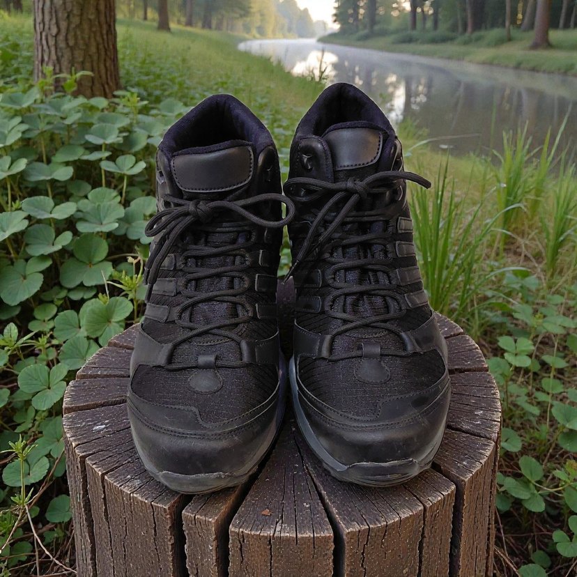 Siyah Bağcıklı Erkek Outdoor Ayakkabı 43 - Görsel 3