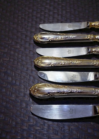 SOLİNGEN Altın kaplama Bıçak Seti - Görsel 3