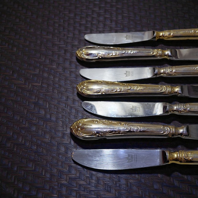 SOLİNGEN Altın kaplama Bıçak Seti - Görsel 3