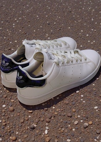 Beyaz Bağcıklı ADİDAS Stansimit Sneakers - Görsel 2