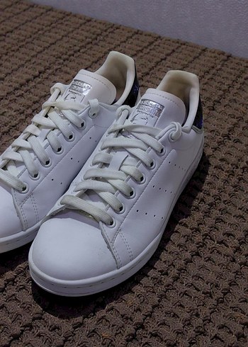 Beyaz Bağcıklı ADİDAS Stansimit Sneakers - Görsel 3