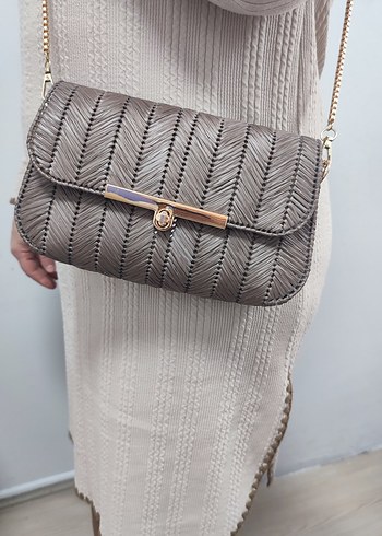 Bej Deri  Kadın Çanta - Görsel 3