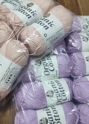 Organic Cotton ip, örgü ipi merserize ip - Görsel 2