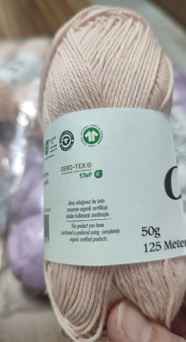Organic Cotton ip, örgü ipi merserize ip - Görsel 4