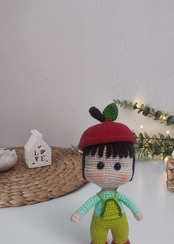 Renkli Örgü Bebek Oyuncak - Görsel 2