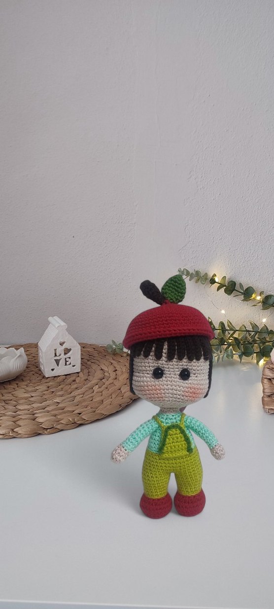 Renkli Örgü Bebek Oyuncak - Görsel 2