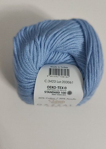 Gazzal Baby Cotton İplik - Mavi - Görsel 3