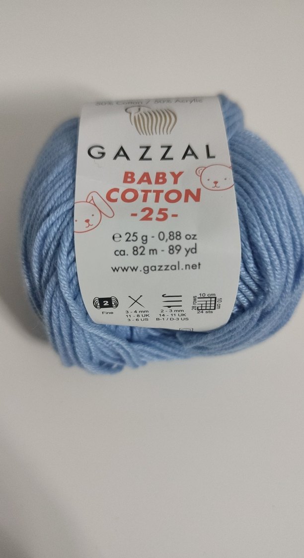 Gazzal Baby Cotton İplik - Mavi - Görsel 4