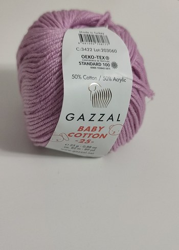 Gazzal Baby Cotton El Örgü İpi - Pembe - Görsel 2