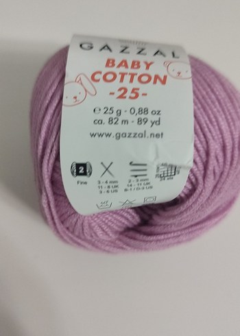 Gazzal Baby Cotton El Örgü İpi - Pembe - Görsel 3