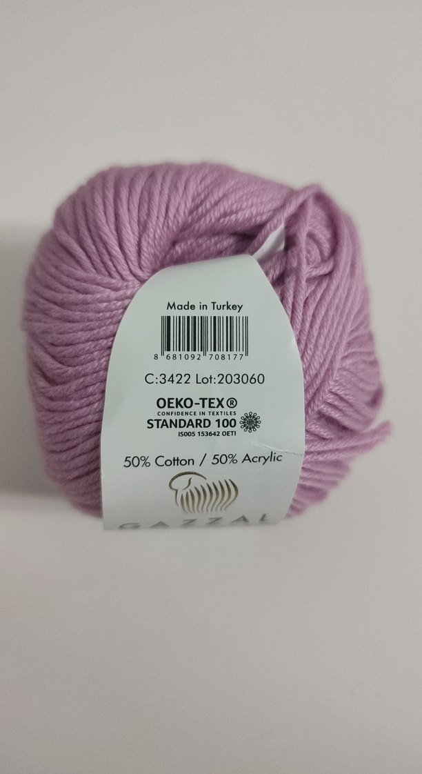 Gazzal Baby Cotton El Örgü İpi - Pembe - Görsel 4