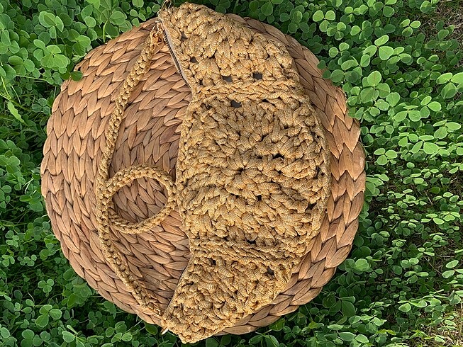  Beden altın Renk Bel Çantası Simli Gold Motiften